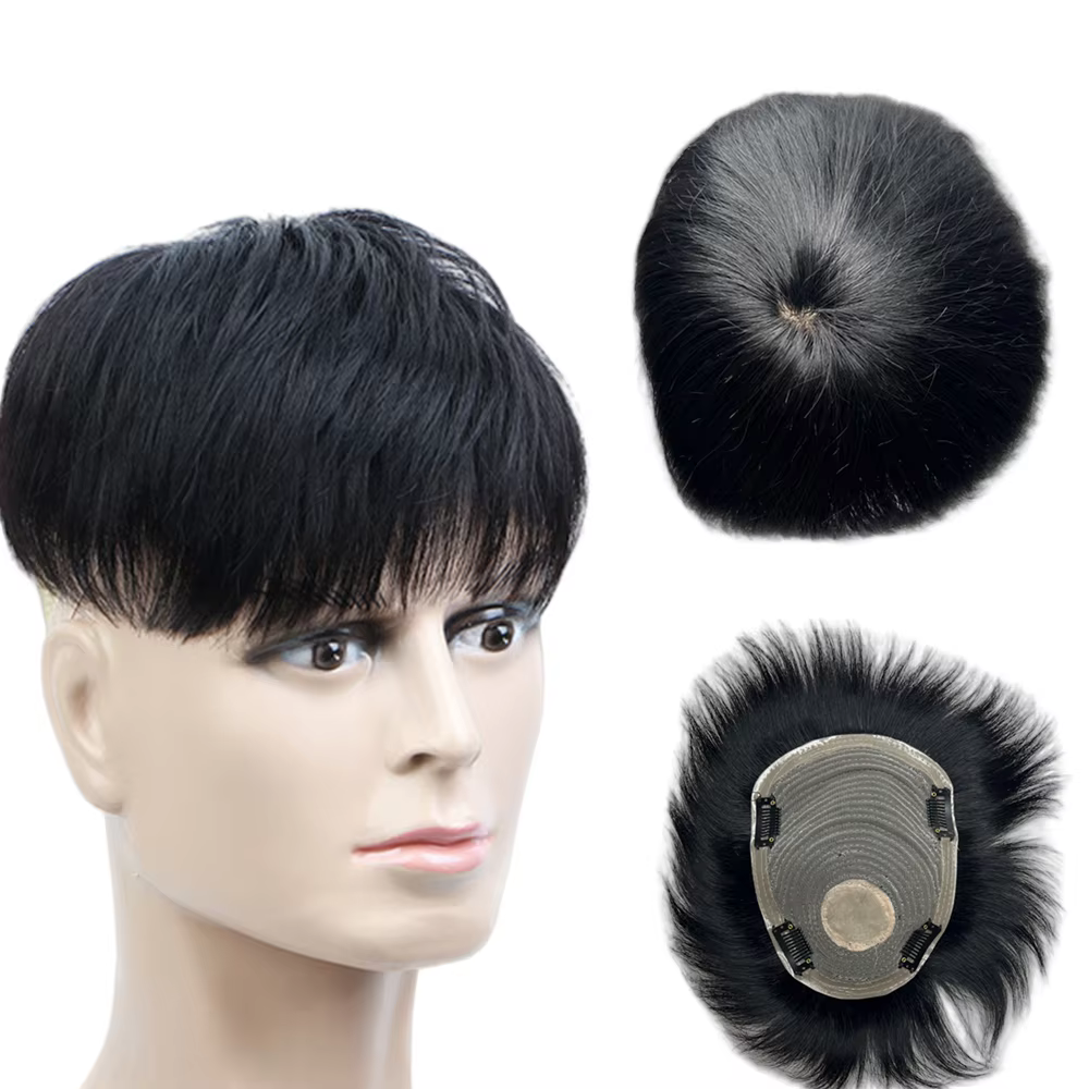 Perruque pour hommes système de remplacement de cheveux