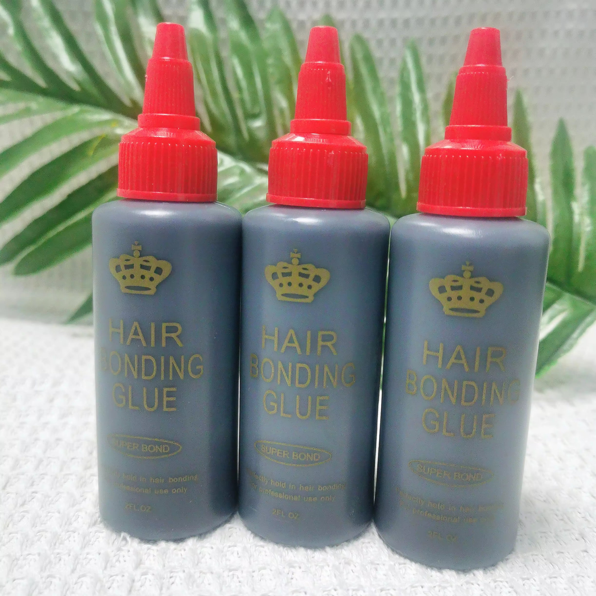 Colle pour tissage de cheveux noire 1 oz/2 oz/4 oz 30 ml/60 ml/118 ml