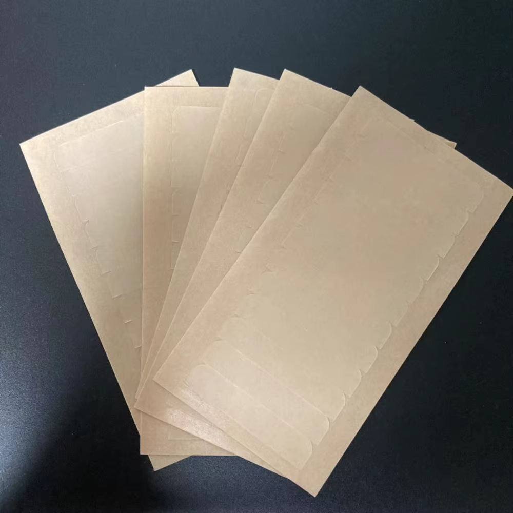 5 feuilles de 60 languettes de ruban adhésif simple face 4cm*0.8cm pour extensions de cheveux et perruques en dentelle
