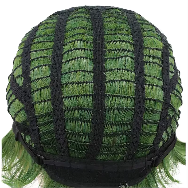 HAIRJOY perruques de Cosplay vertes pour hommes