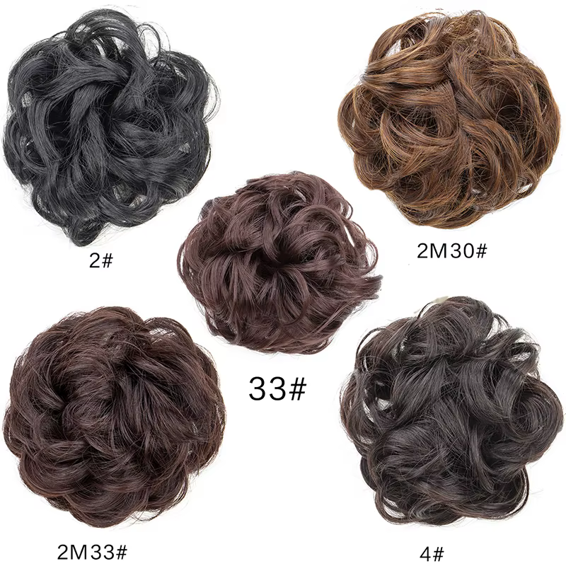 Chignon synthétique Flexible et élastique pour femmes