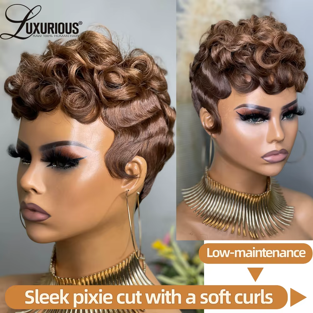 Perruque blonde 613 coupe pixie