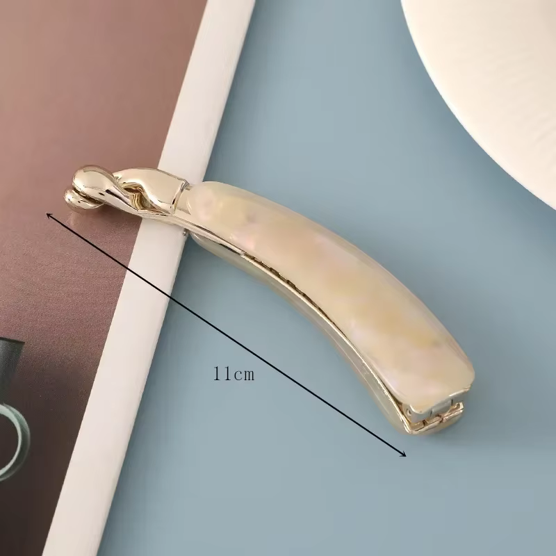 Pince à cheveux vintage imprimé léopard pour femmes et filles