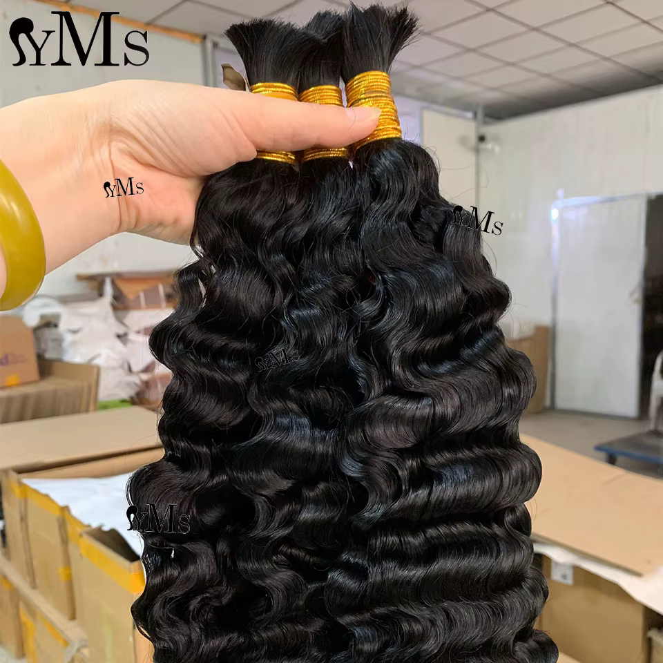 Cheveux humains en vrac pour tresser des extensions