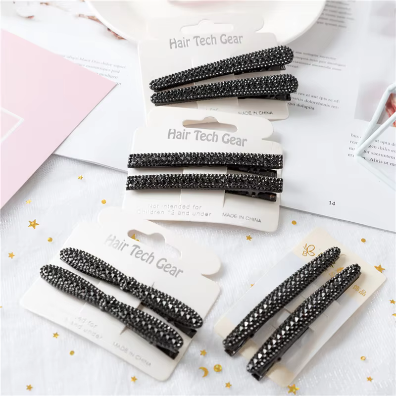 Épingles à cheveux en cristal Bling pour femmes et filles