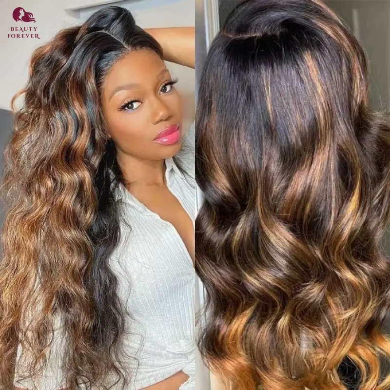 Perruque sans colle Beauty Forever Bye Bye Slip Balayage Brown en cheveux humains 100% brésiliens