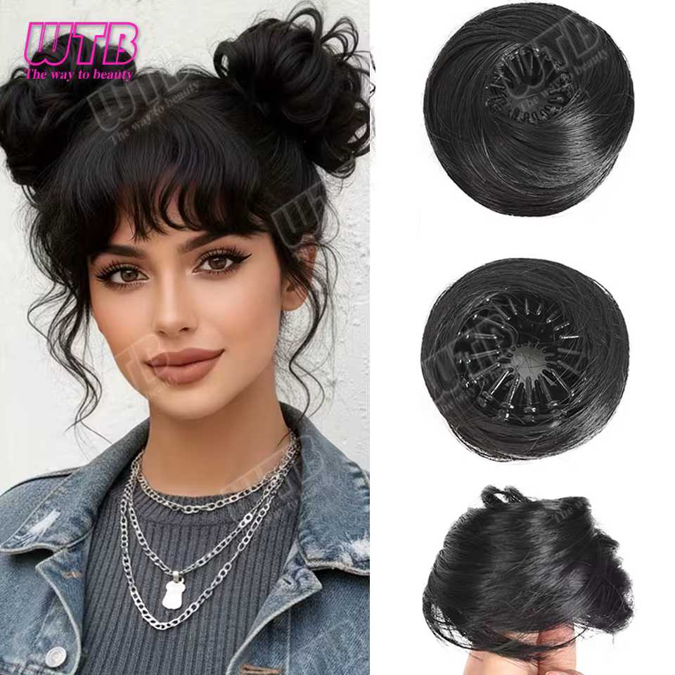 Perruque synthétique WTB Donut Bun