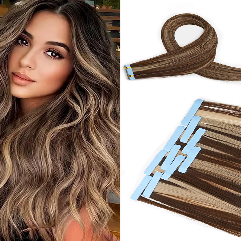Bande dans les Extensions de cheveux adhésif Invisible 24 pouces