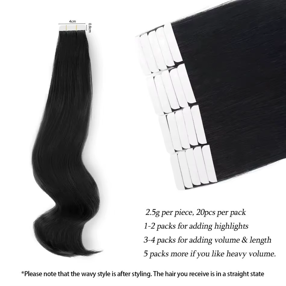 Bande dans les extensions de cheveux