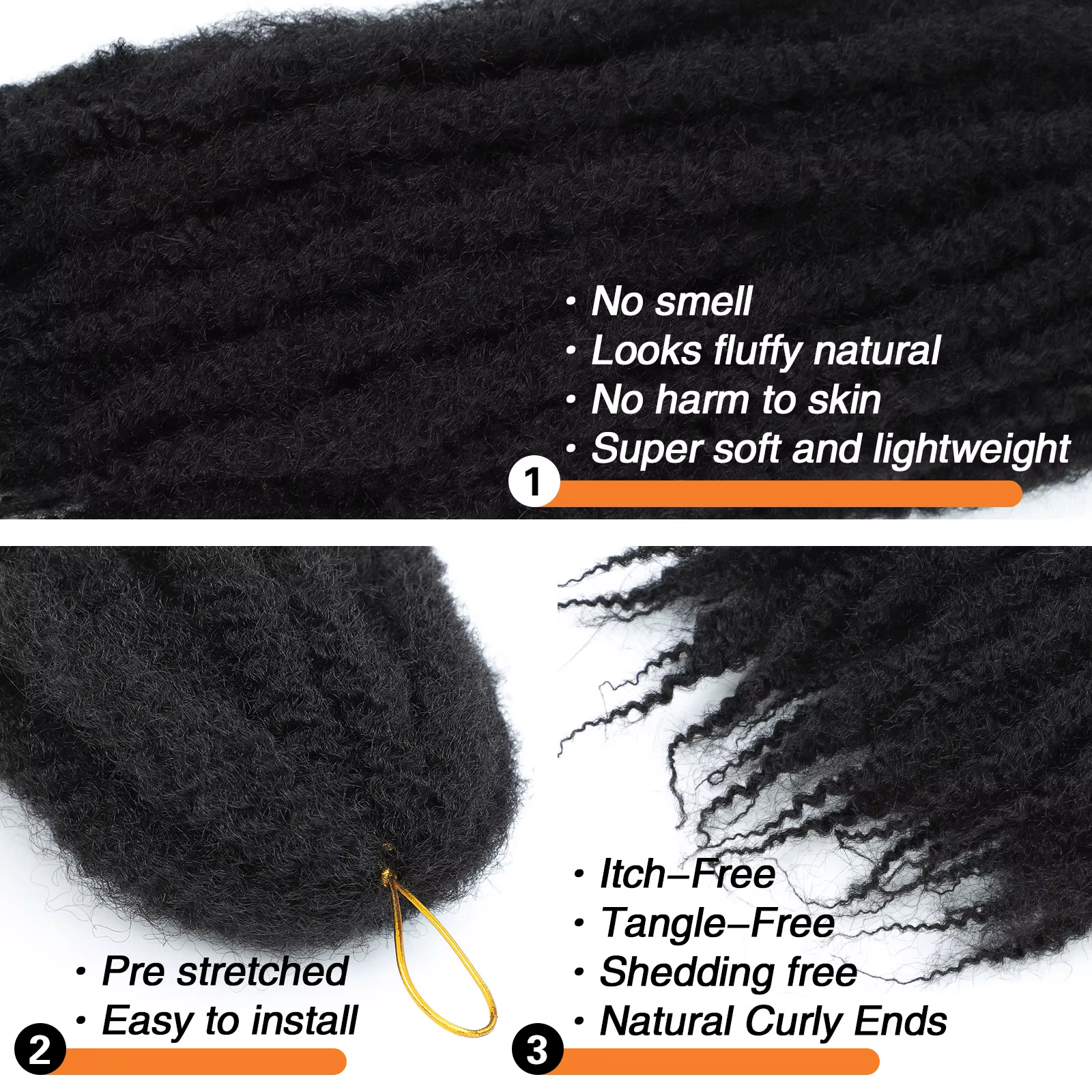 Cheveux à tresser Marley Twist 10-18 pouces