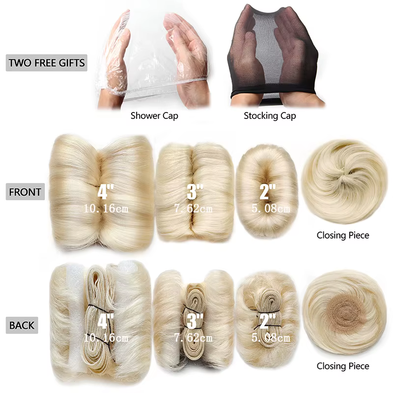 Tissage en lot brésilien naturel bouclé avec Closure circulaire