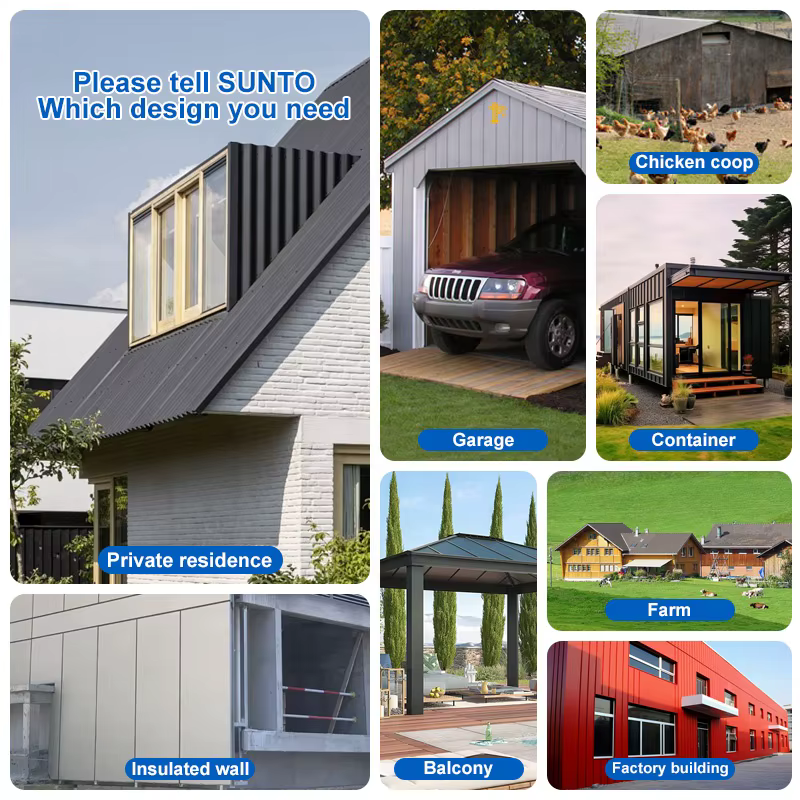 SUNTO extérieur aluminium balcon terrasse Pergola toit auvent enduit de poudre cadre monté mur Patio couvre Nature pression traitée