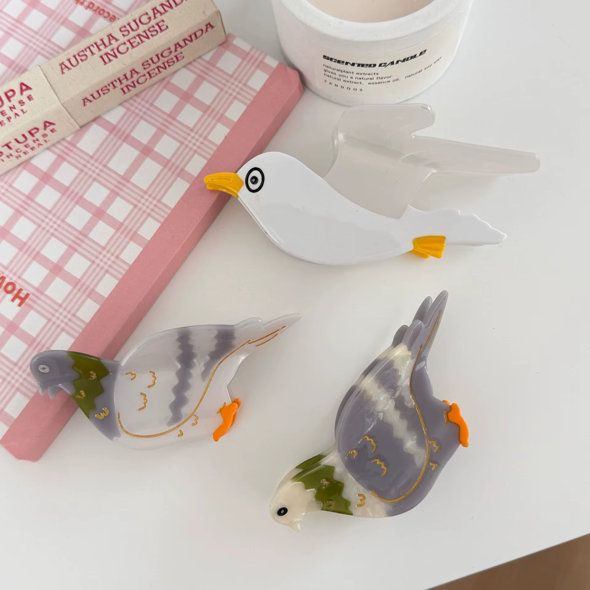 YJL 2026 NOUVEAU Pince à Cheveux Créative Série Oiseaux (Pigeon