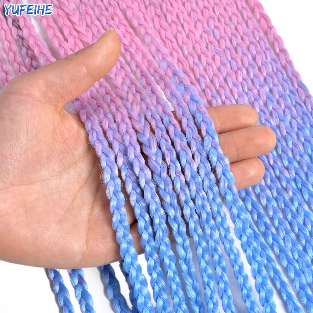 Tresses synthétiques en boîte