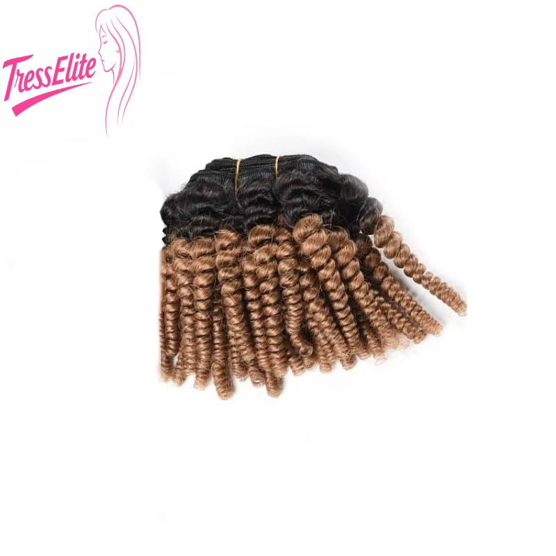 Tissage en lot brésilien naturel Afro crépu bouclé de haute qualité