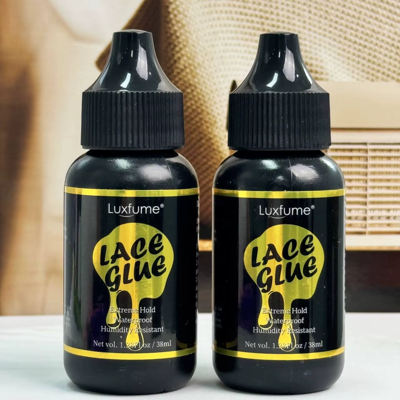 Luxfume 38ml Lace Glue Extreme Hold Waterproof Humidity Resistant Wig Adhesive