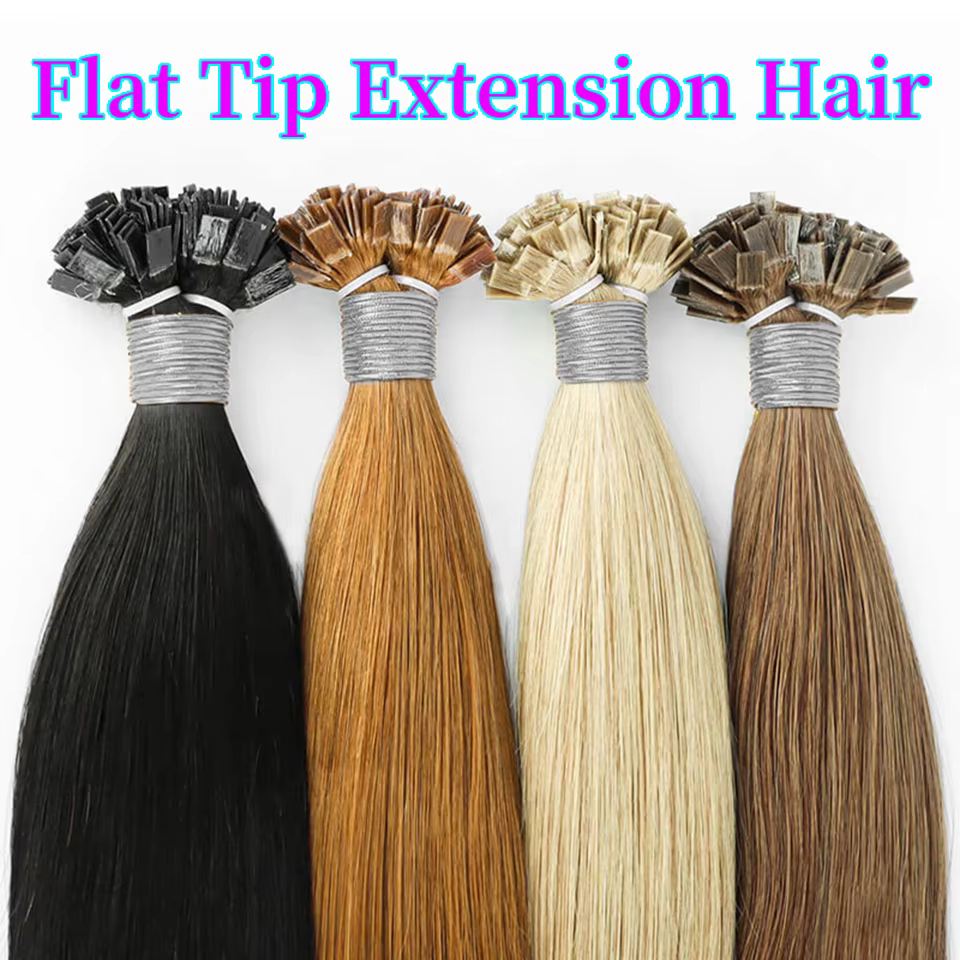 Extension de cheveux humains droits à pointe plate par Capsules de kératine de Fusion 0.8g/ 1g/brin 50pcs