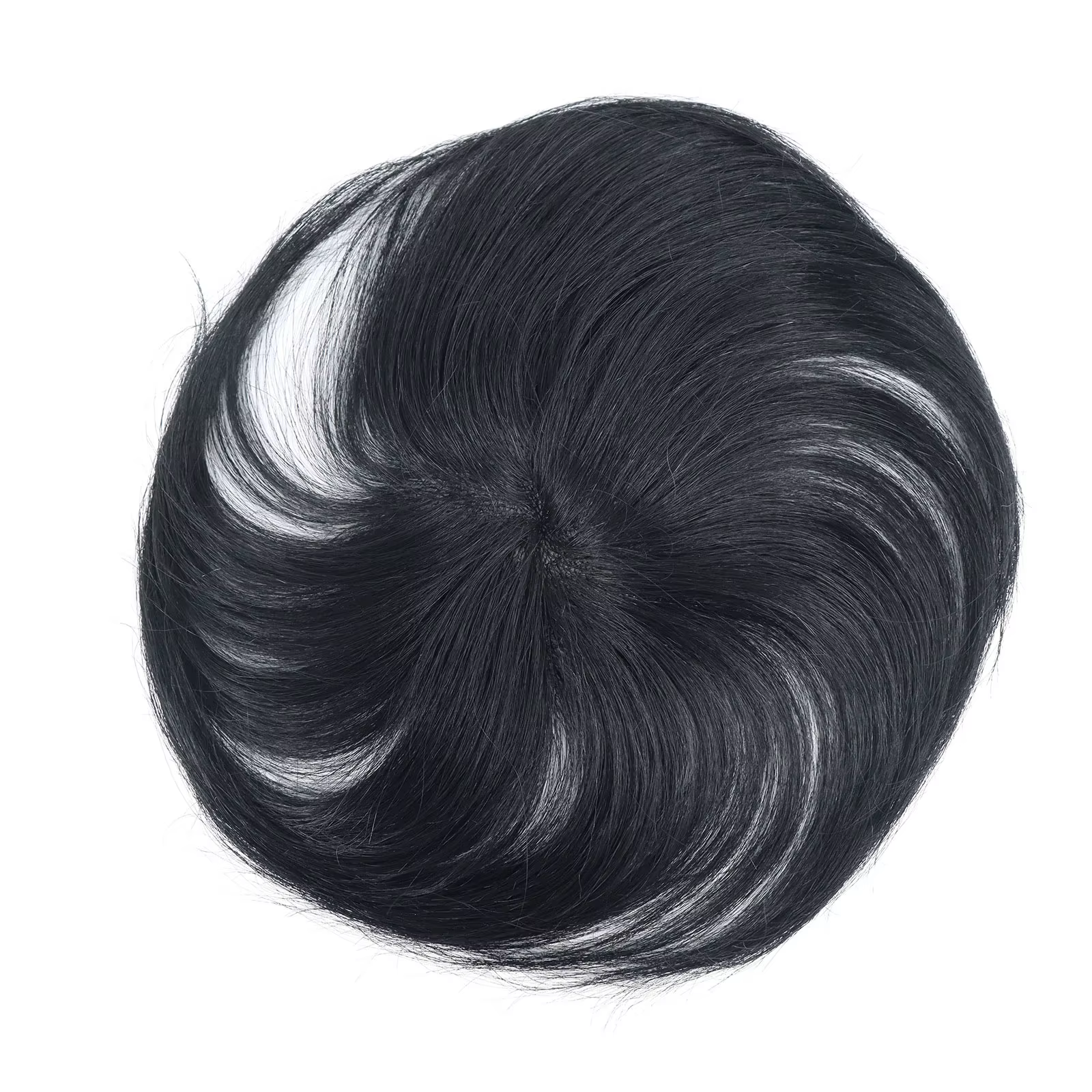 Postiches humaines noires naturelles pour hommes