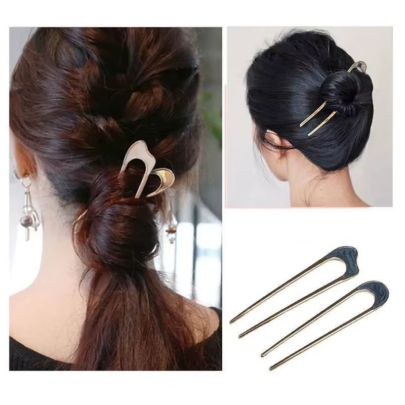 Barrette Chignon fourchette à cheveux épingles