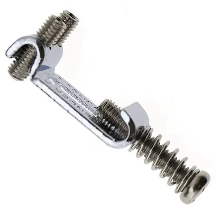 Selles de pont Roller Tremolo 6 pièces avec clé-alliage de Zinc de précision pour pièces de mise à niveau de guitare électrique Fender Strat/Tele/ST 