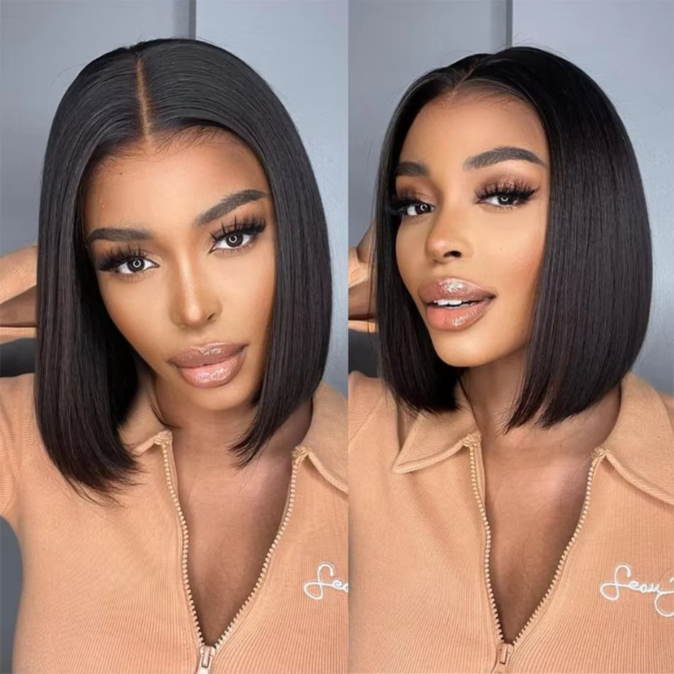 Nouvelle perruque synthétique Lace Front 4x4 de 10 pouces 2026