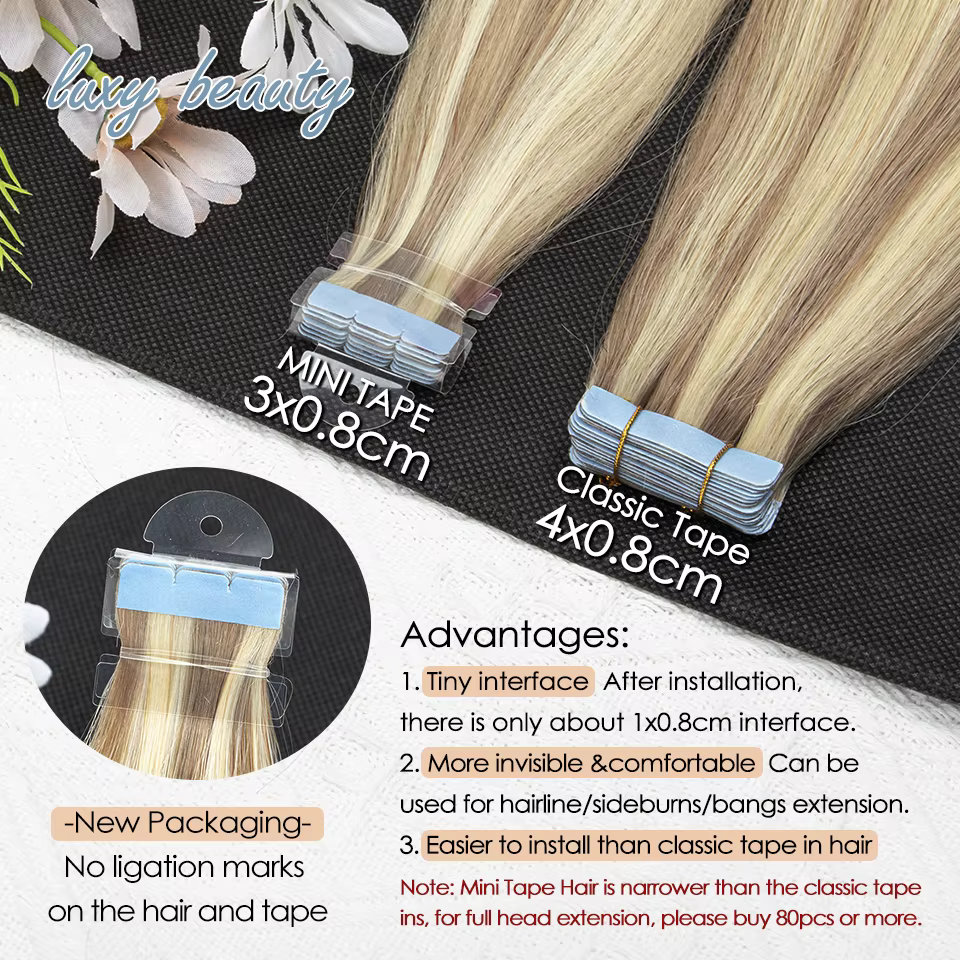 Extensions de Cheveux Naturels Lisses