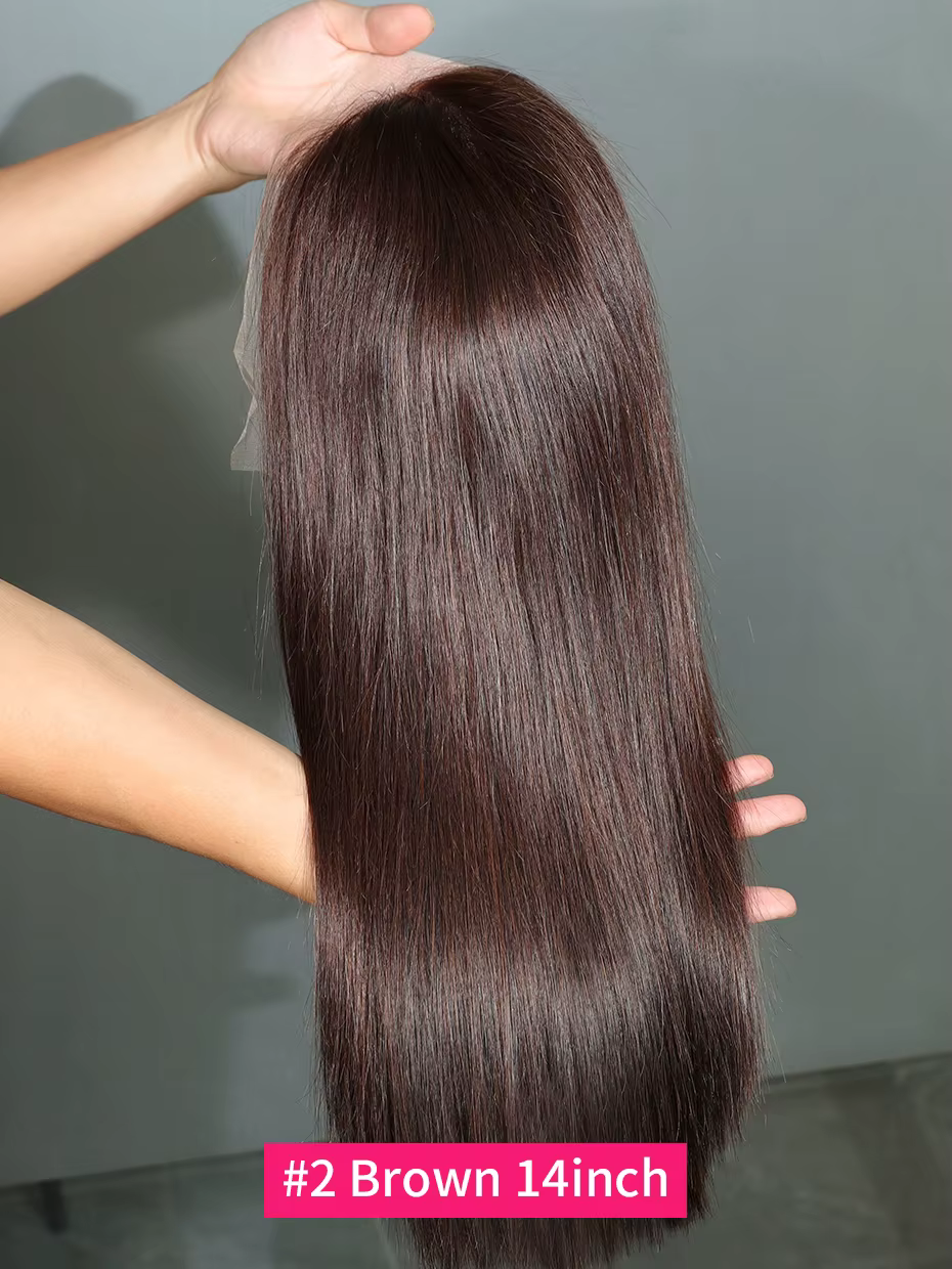 # 2 brun cheveux bruts vietnamien 250 densité 100%