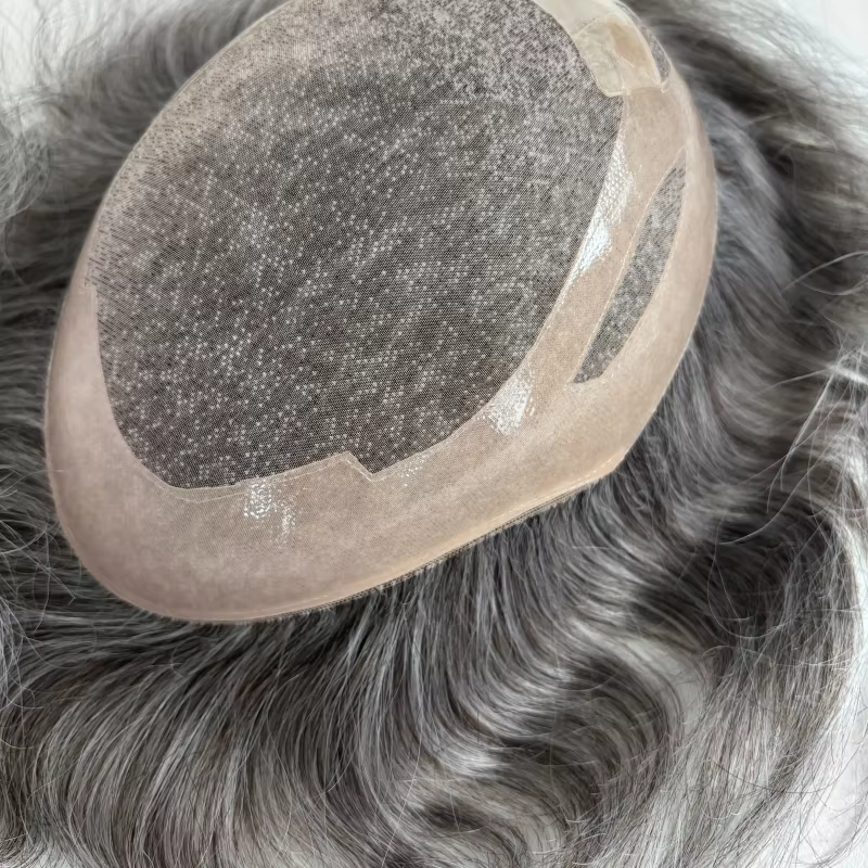 Perruque toupet de haute qualité pour hommes