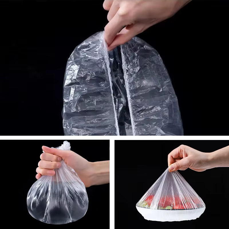 Couvercle alimentaire jetable réutilisable, enveloppe en plastique, couvercles alimentaires élastiques durables pour bols, couvercles d'assiettes élastiques pour sac d'économie de nourriture de cuisin
