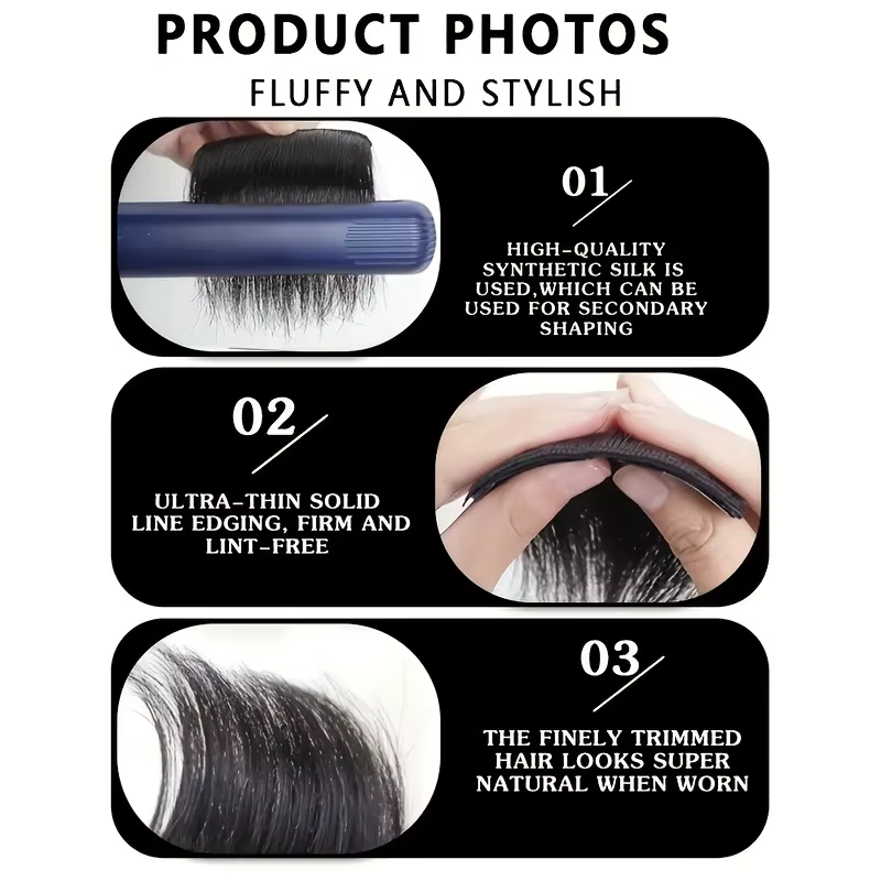 Extensions capillaires synthétiques à clipser de 10 cm