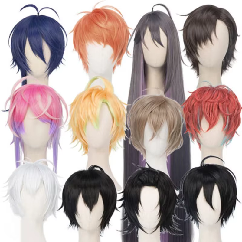 Hypnose MIC Division Rap bataille perruques Ichiro Yamada Jiro Saburo Jakurai Jinguji Gentaro Yumeno Doppo Hifumi Izanami Cosplay perruque