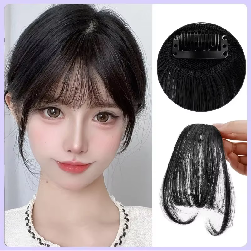 Faux Air frange cheveux Extension à clips