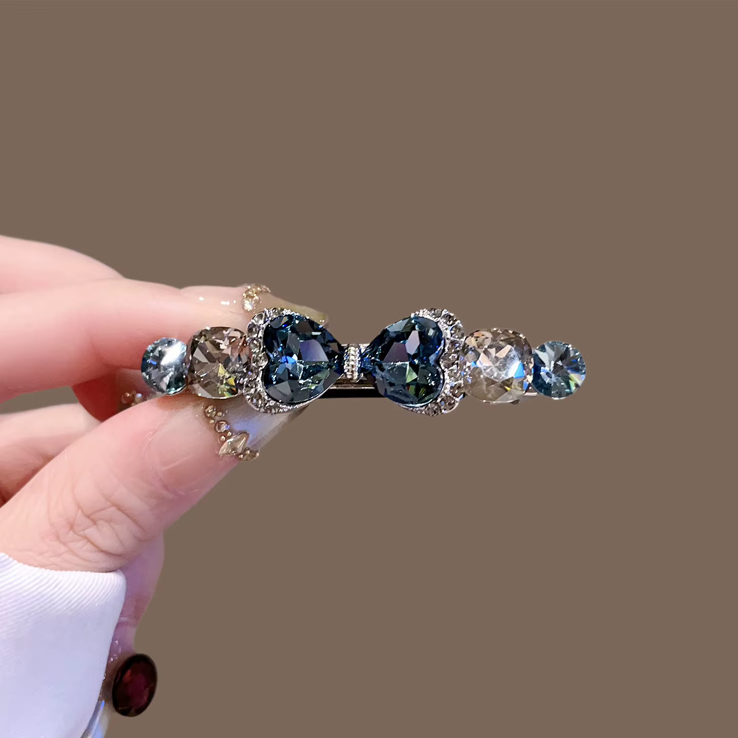 Barrette à cheveux en cristal de qualité supérieure