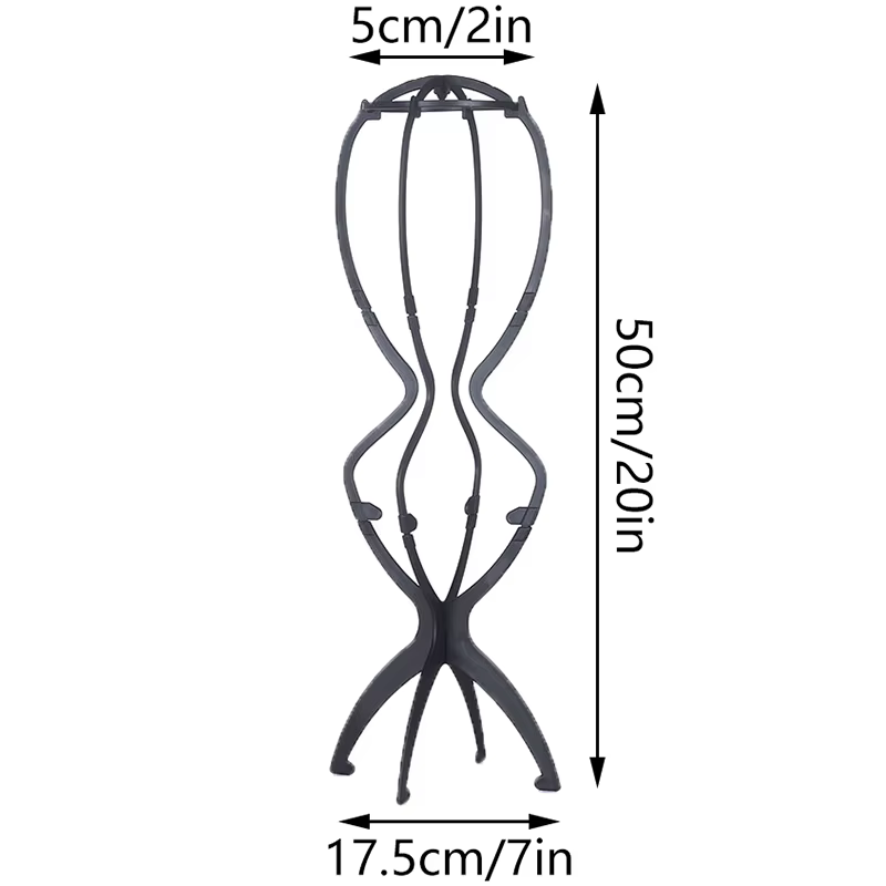Support de perruque pliable