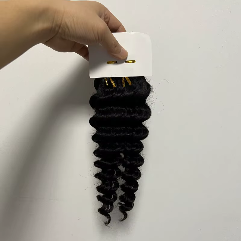 Extensions de cheveux humains en vrac de vague profonde