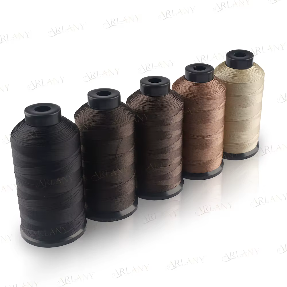 Fil de Tissage en Nylon Collé pour Extensions de Cheveux