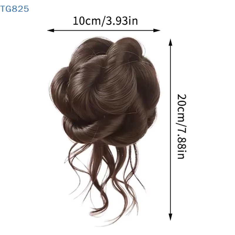 Nouveau Chignon Synthétique Effet Coiffure Désordonnée avec Pince à Cheveux