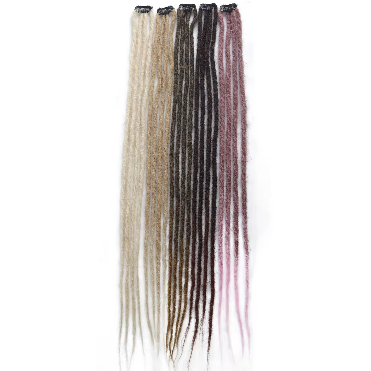 Extensions de cheveux synthétiques à clipser, 2 pièces, perruque synthétique, accessoires de cheveux bohème pour femmes, usage quotidien/soirée