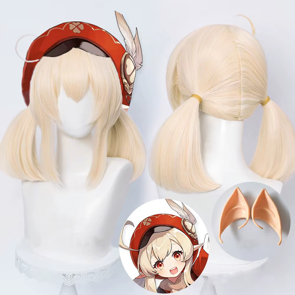 Perruques de cheveux synthétiques Genshin Impact Cosplay