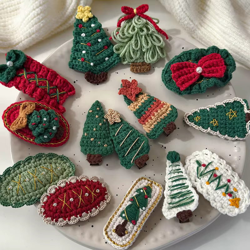 Pinces à cheveux série noël