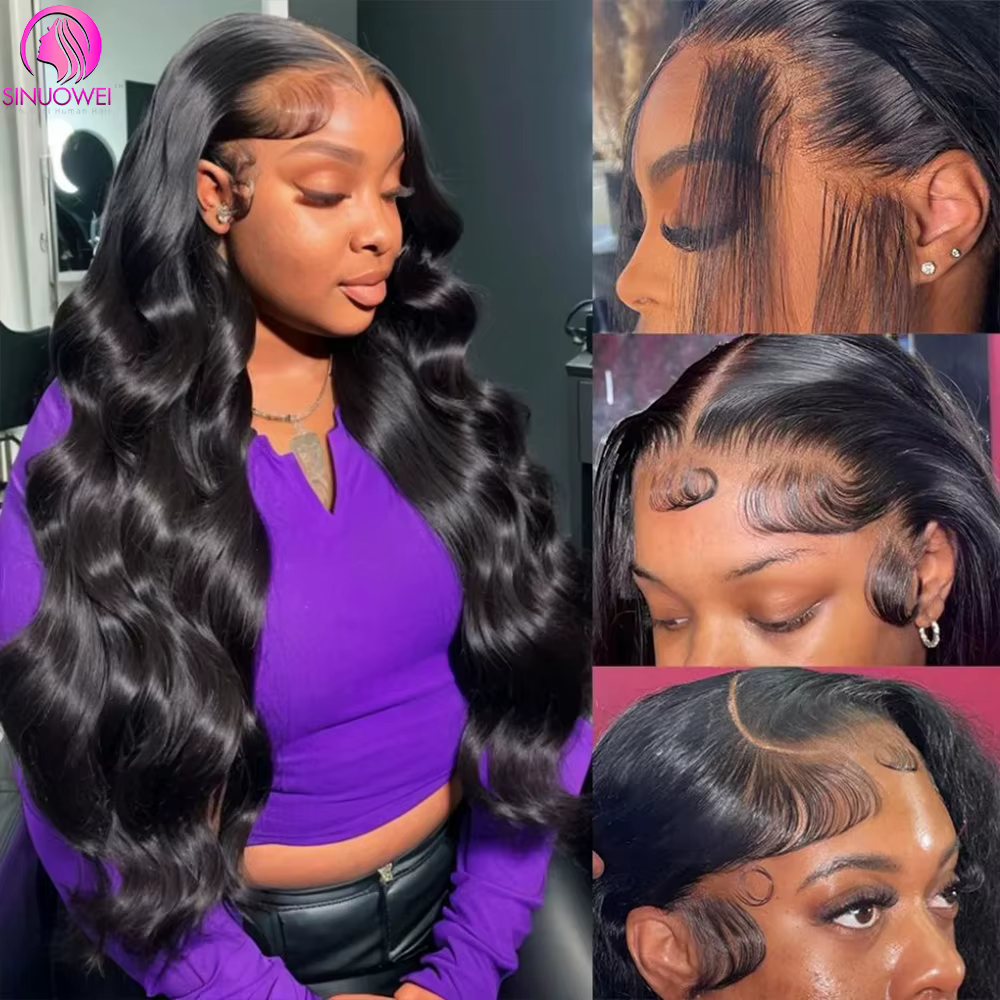 Perruque Lace Frontal Wig naturelle Body Wave brésilienne