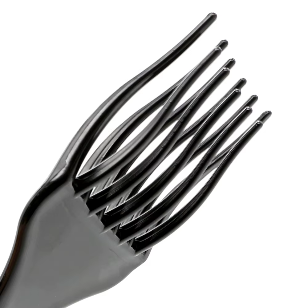 Peigne à cheveux Afro en plastique noir