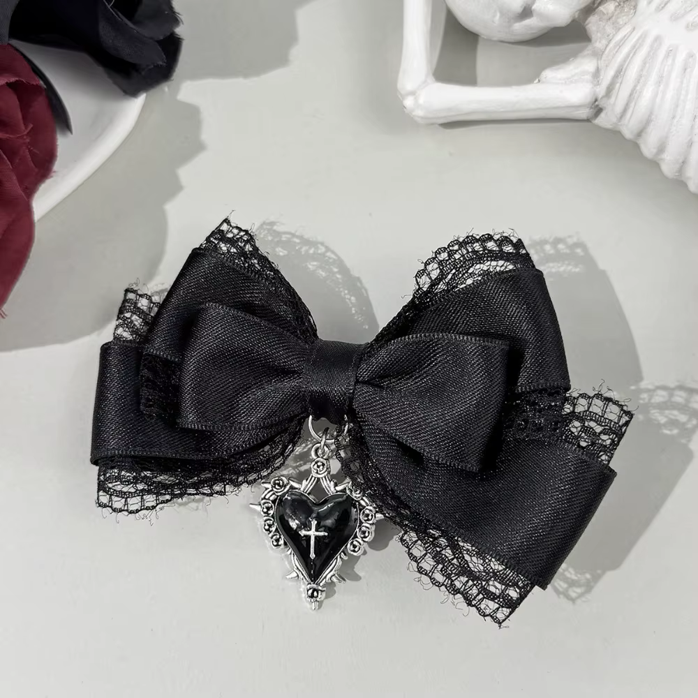 Pinces à cheveux gothiques Style Lolita
