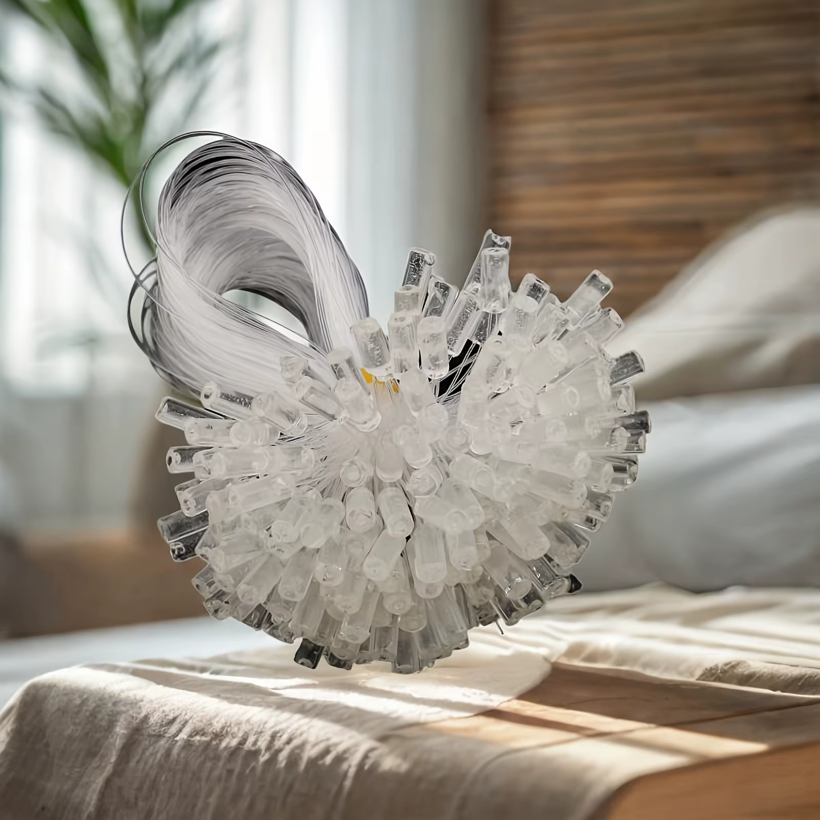 100 pièces de micro-anneaux transparents à boucle