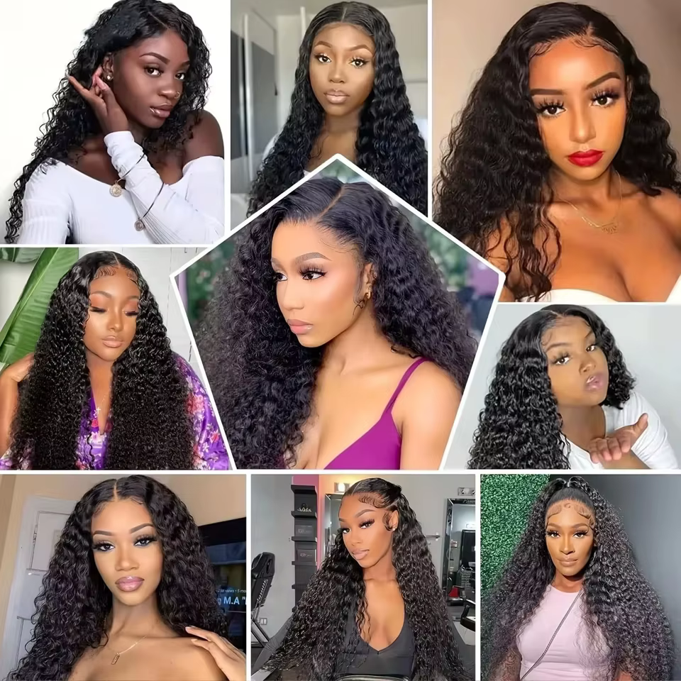 Cheveux mongols bouclés crépus de 8 à 30 pouces
