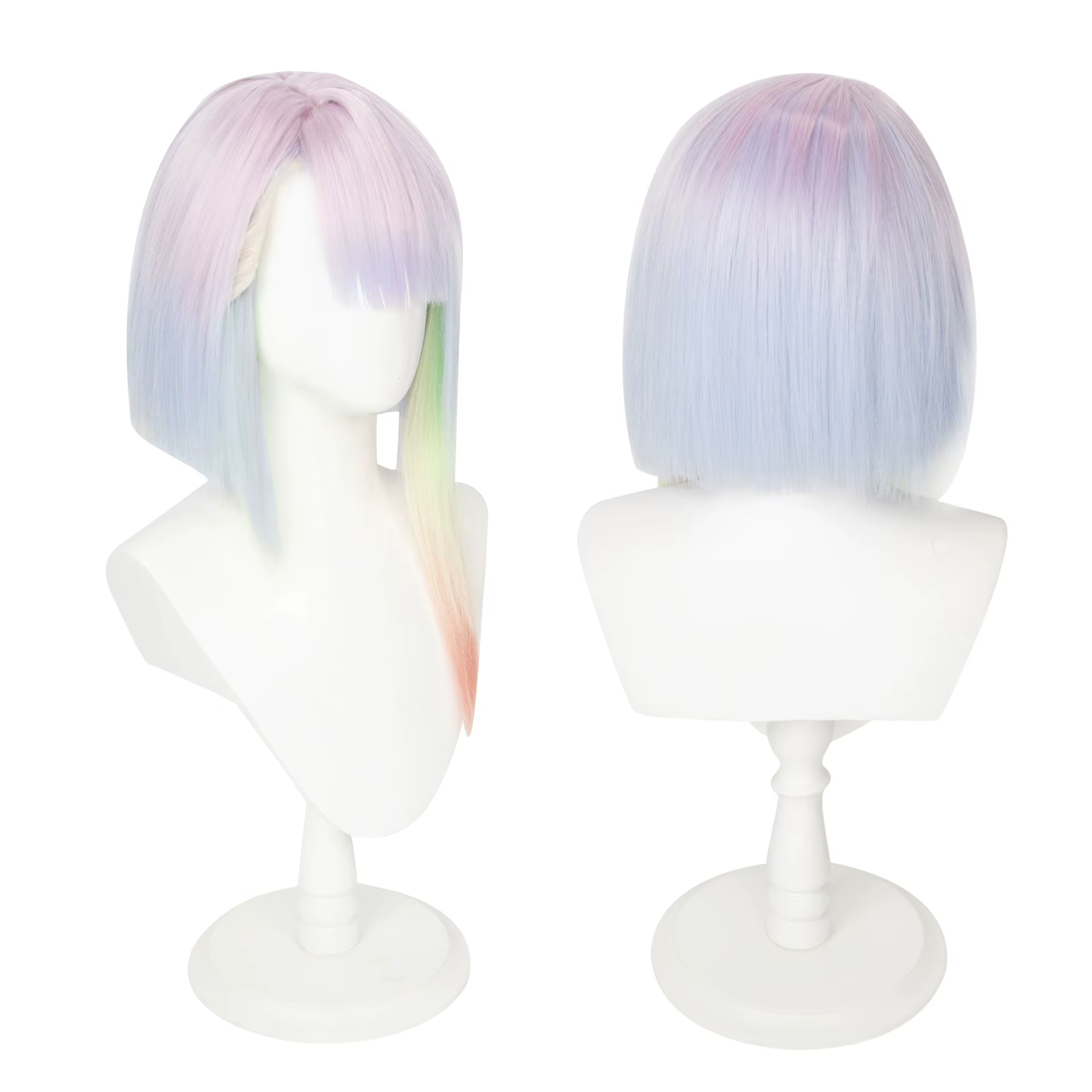 Perruque de Cosplay Lucy Anime Cyberpunk Edgerunners
