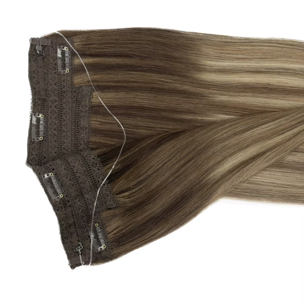 Extensions de cheveux Halo fil caché pince dans
