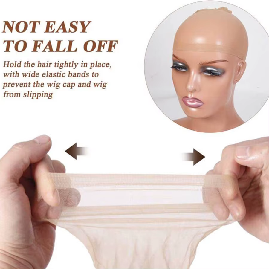 Gros HD perruque casquettes haute qualité Transparent HD filets à cheveux tissage Nylon extensible dentelle avant
