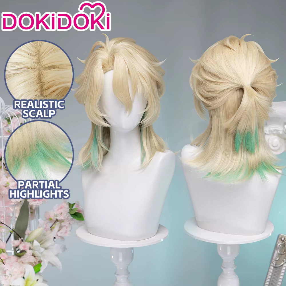 EN STOCK Perruque Luuk Herssen Galbrenr Zani Ciaccona Camellya Scar Danjin Youhu du jeu Wuthering Waves DokiDoki pour