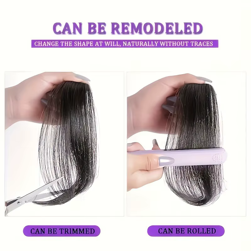 Frange à pince à cheveux en frange